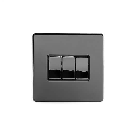 Screwless Black Nickel Switches