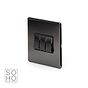 Soho Lighting Black Nickel 3 Gang Intermediate switch Blk Ins Screwless