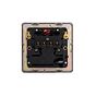 Soho Lighting Black Nickel 20A 1 Gang Double Pole Switch With Neon Blk Ins Screwless