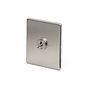 Soho Lighting Brushed Chrome 1 Gang Intermediate Toggle Switch Screwless