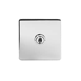 polished chrome toggle light switches | 1 Gang 2 Way Toggle Switch