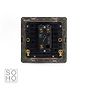 Soho Lighting Antique Brass 1 Gang Toggle Light Switch 2 Way