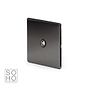 Soho Lighting Black Nickel TV Coaxial Aerial Socket Black Ins Screwless