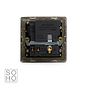 Soho Lighting Brushed Chrome 1 Gang 13A SP Socket with USB-A 2.1A