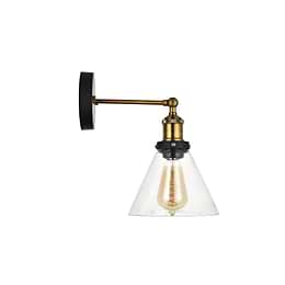 Romilly Clear Glass Funnel Wall Light - Soho Lighting