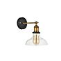 Romilly Clear Glass Step Edison Wall Light - Soho Lighting