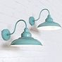 Duck Egg Blue Turquoise Reclaimed Style Wall Light - Portland - Soho Lighting