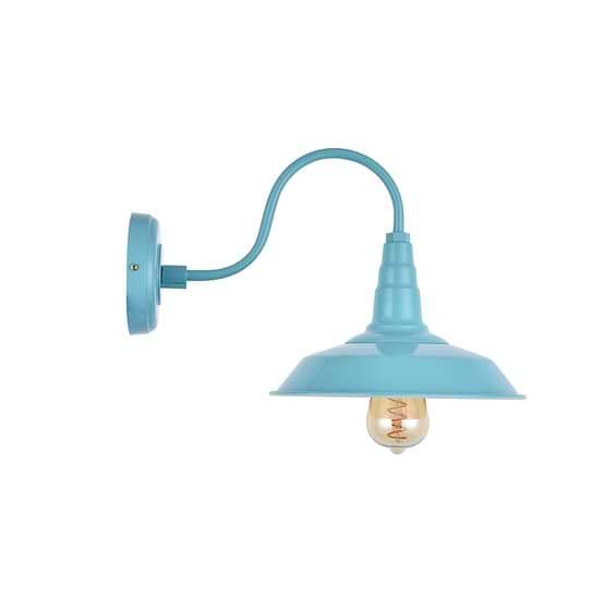 Argyll Industrial Wall Light Duck Egg Blue