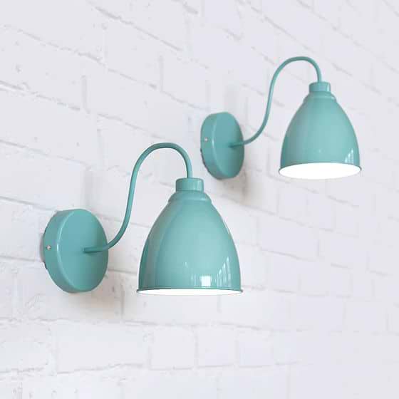 Duck Egg Blue Wall Light