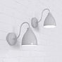 Satin Grey Haze Vintage Wall Light - Oxford