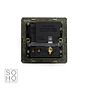 Soho Lighting Matt Black 1 Gang 13A SP Socket with USB-A 3.1A 