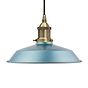 Racing Blue Small Trinity Metal Painted Pendant Light