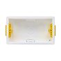 2 Gang 47mm Plastic Dry Lining (Back) Box