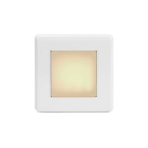 Lieber Silk White Plastic LED Stair Light - Warm White 