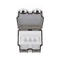 Lieber Silk White 4 Gang Outdoor Dimmer Switch IP66 Trailing Edge 100W LED (250w Halogen/Incandescent)