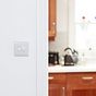 Lieber Silk White Dimmer and Rocker Switch Combo (2 Way Switch & 2 Way Intelligent Dimmer)