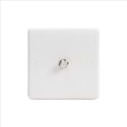 White Plastic Satellite Socket