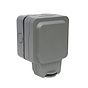 Lieber Grey Single Outdoor Socket Enclosure IP66 Weatherproof