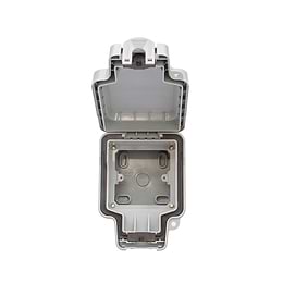 Green 1 Gang Outdoor Socket Enclosure