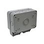 Lieber Silk White 2 Gang Outdoor Socket 13A Double Pole IP66 Weatherproof