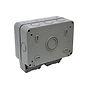 Lieber Silk White 2 Gang RCD Outdoor Socket 13Amp RCD Latched-30mA Type A Double Pole IP66 Weatherproof