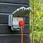 Lieber Silk White 2 Gang RCD Outdoor Socket 13A RCD Latched-30mA Type A Double Pole IP66 Weatherproof