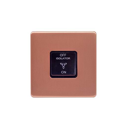 Brushed Copper Extractor Fan Isolator Switch