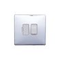 Lieber Polished Chrome 13A Switched Fused Spur (FCU) - White Insert Screwless