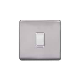 Brushed Chrome 20A Double Pole Switch