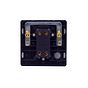 Lieber Brushed Copper 13A Switched Fused Connection Unit (FCU) - Black Insert Screwless