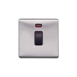 Brushed Chrome Bulkhead Double Isola