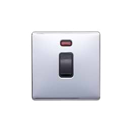 Polished Chrome Bulkhead Double Isola