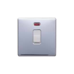 Polished Chrome Bulkhead Double Isola