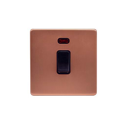 Brushed Copper Bulkhead Double Isola