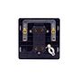 Lieber Brushed Copper 20A 1 Gang Double Pole Switch Flex Outlet - Black Insert Screwless