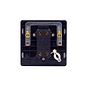Lieber Brushed Copper 20A 1 Gang Double Pole Switch Flex Outlet - Black Insert Screwless