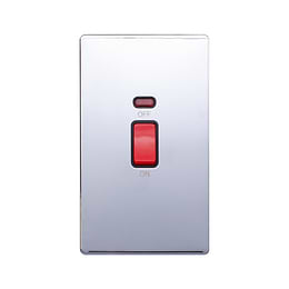 Polished Chrome Double Pole Switch
