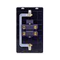 Lieber Brushed Copper 45A 1 Gang Double Pole Switch & Neon, Large Plate - Black Insert Screwless