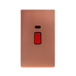 Brushed Copper Double Pole Switch
