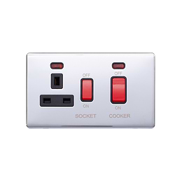 Polished Chrome Cooker Control Unit