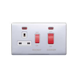Polished Chrome Cooker Control Unit