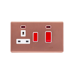 Brushed Copper Cooker Control Unit