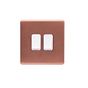 2 Gang Copper Light Switch