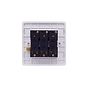Lieber Brushed Copper 10A 3 Gang 2 Way Switch - White Insert Screwless