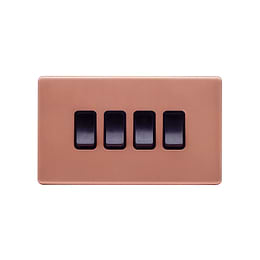 Copper 4 Gang Switch