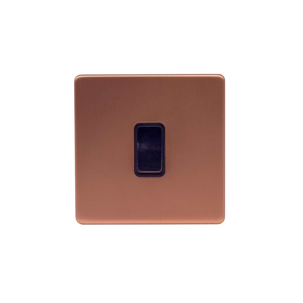 Copper Rocker Switch Rocker Switch Brushed Copper 1 Gang Intermediate - Stylish Home ...