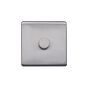 Lieber Brushed Chrome 1 Gang 2 Way Intelligent Trailing Dimmer Screwless 100W LED (250w Halogen/Incandescent)