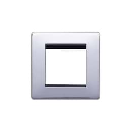 Polished Chrome 1 Gang Euro Module Faceplate