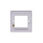 Lieber Brushed Copper Single Data Plate 2 Modules - White Insert Screwless