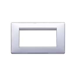 Polished Chrome 2 Gang Euro Module Faceplate